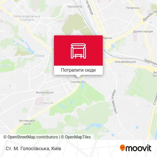 Карта Ст. М. Голосіївська