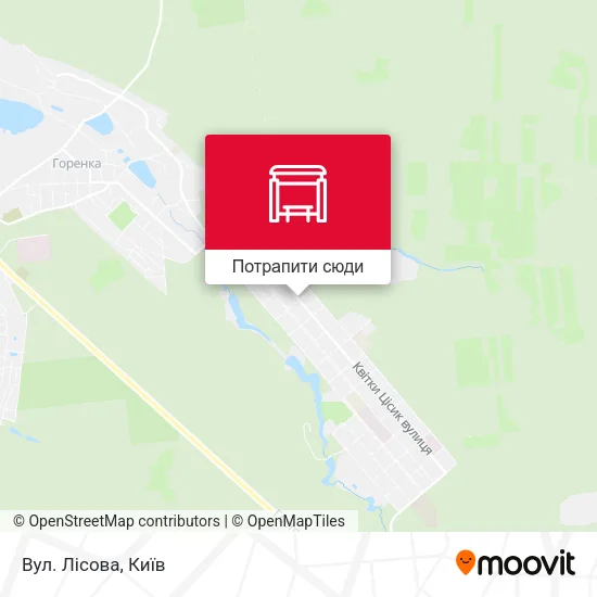 Карта Вул. Лісова