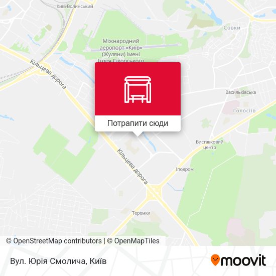 Карта Вул. Юрія Смолича