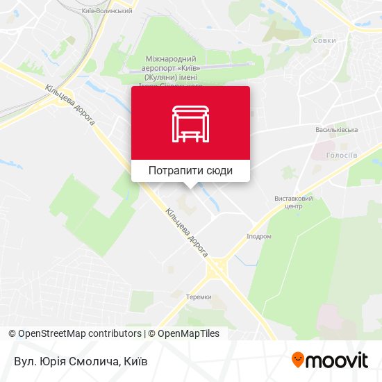 Карта Вул. Юрія Смолича