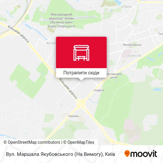 Карта Вул. Маршала Якубовського (На Вимогу)