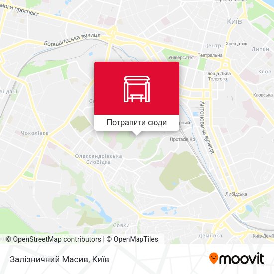 Карта Залізничний Масив