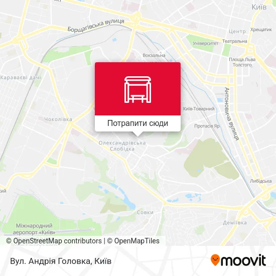 Карта Вул. Андрія Головка