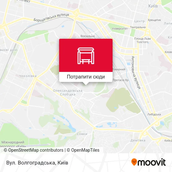 Карта Вул. Волгоградська