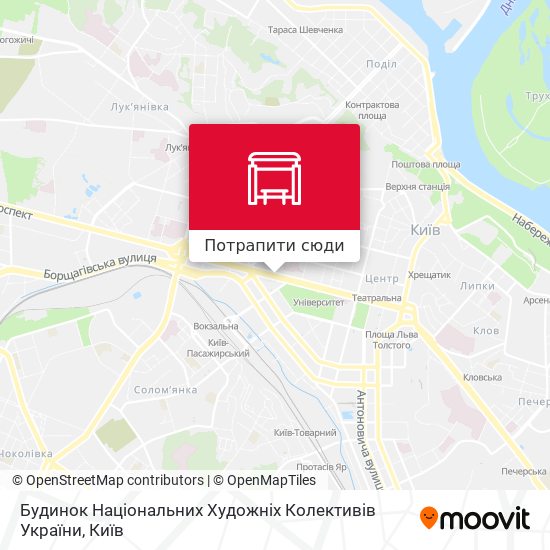 Карта Будинок Національних Художніх Колективів України