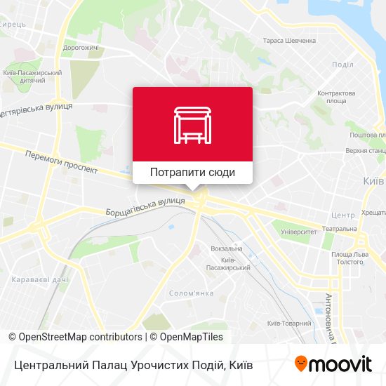 Карта Центральний Палац Урочистих Подій