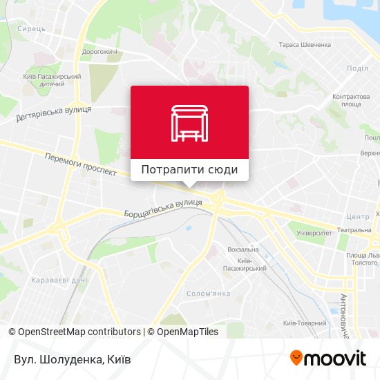 Карта Вул. Шолуденка