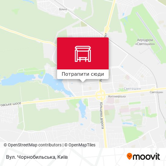 Карта Вул. Чорнобильська