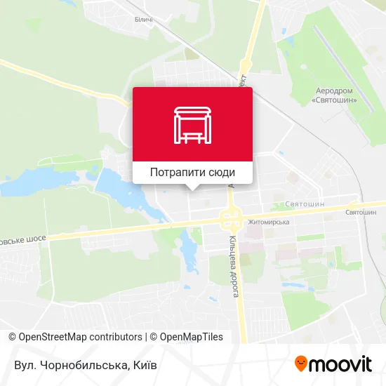 Карта Вул. Чорнобильська