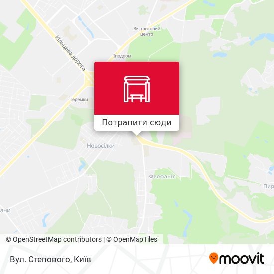 Карта Вул. Степового