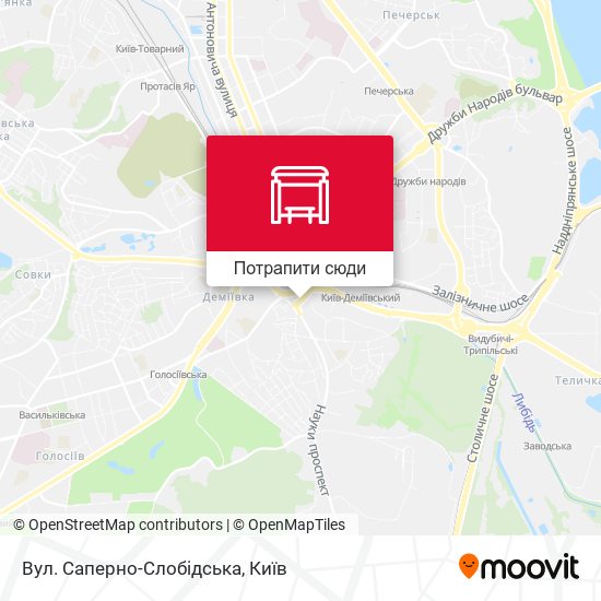 Карта Вул. Саперно-Слобідська