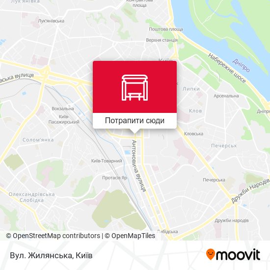 Карта Вул. Жилянська