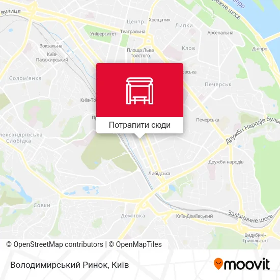 Карта Володимирський Ринок