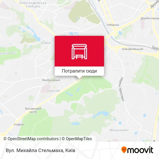 Карта Вул. Михайла Стельмаха