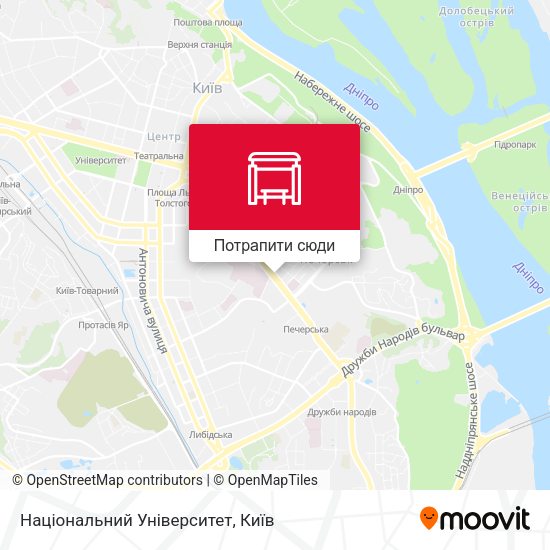 Карта Національний Університет