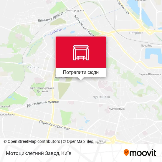 Карта Мотоциклетний Завод