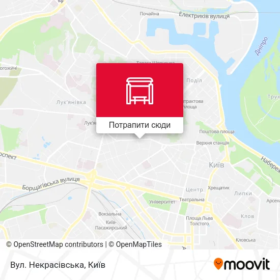Карта Вул. Некрасівська