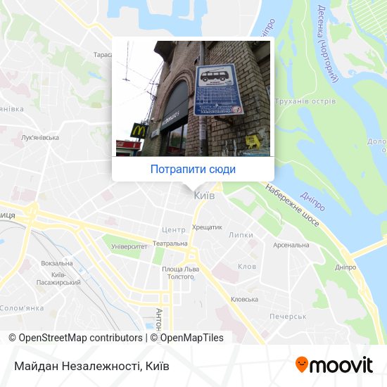 Карта Майдан Незалежності