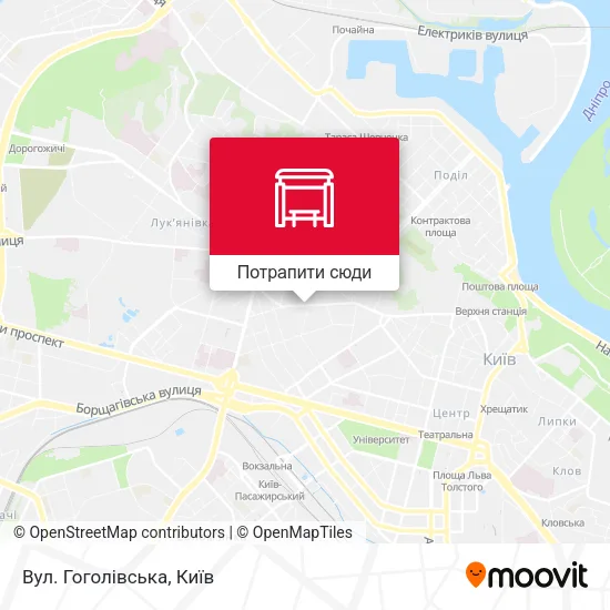 Карта Вул. Гоголівська