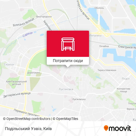 Карта Подільський Узвіз