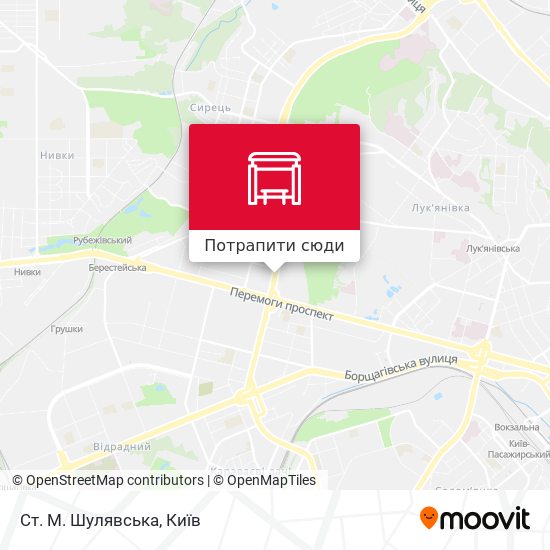 Карта Ст. М. Шулявська