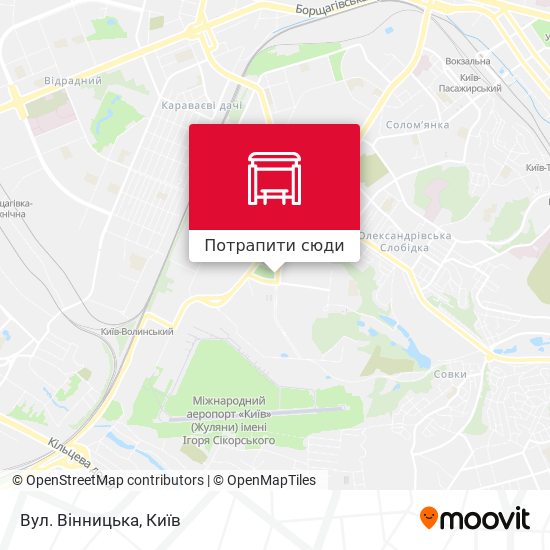 Карта Вул. Вінницька