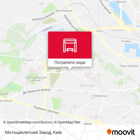 Карта Мотоциклетний Завод
