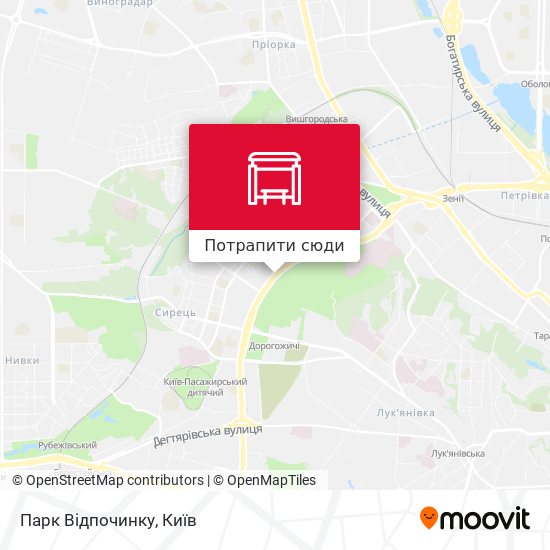Карта Парк Відпочинку