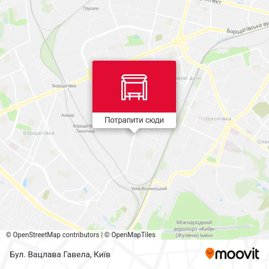 Карта Бул. Вацлава Гавела