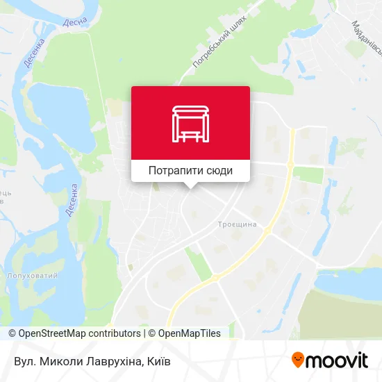 Карта Вул. Миколи Лаврухіна