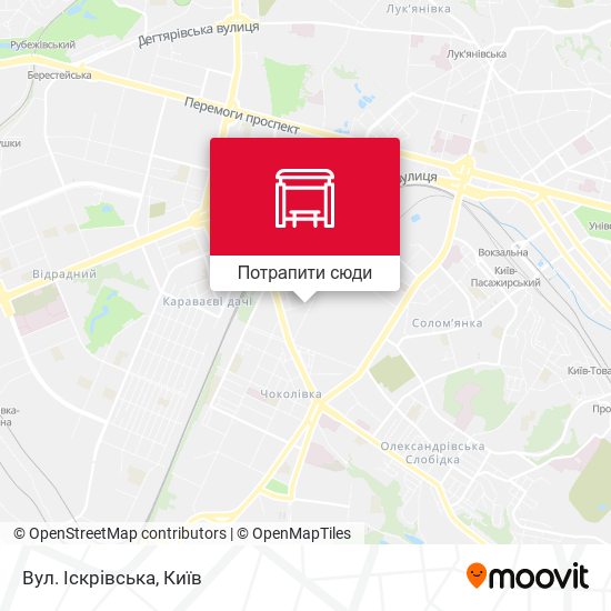 Карта Вул. Іскрівська