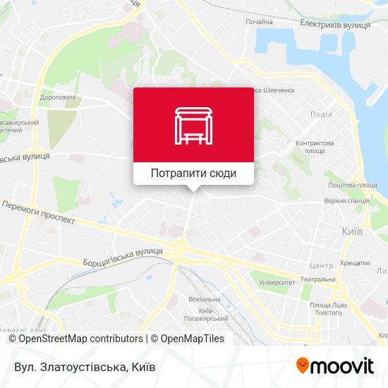 Карта Вул. Златоустівська