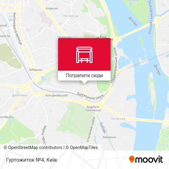 Карта Гуртожиток №4