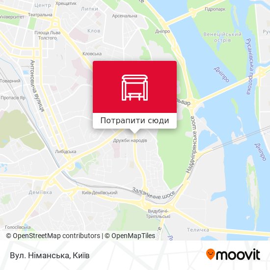 Карта Вул. Німанська