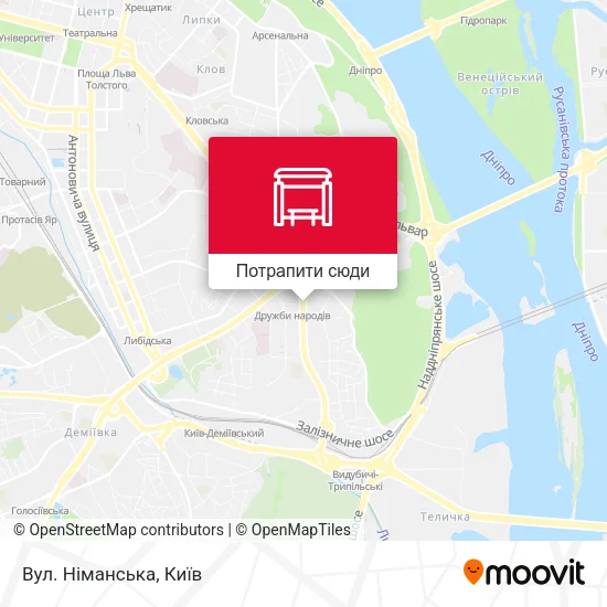 Карта Вул. Німанська