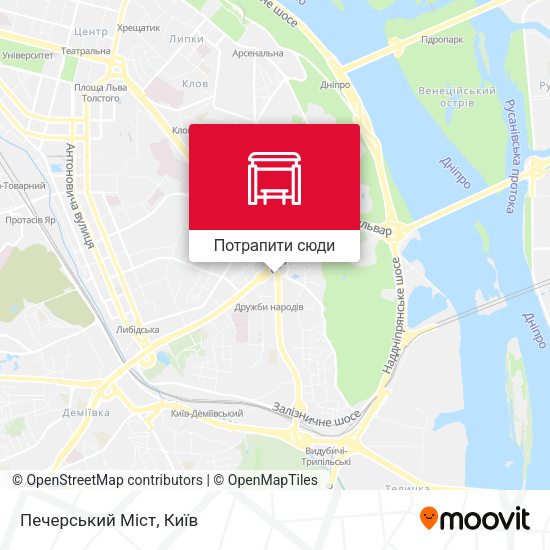 Карта Печерський Міст
