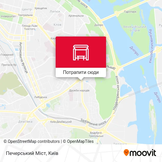 Карта Печерський Міст