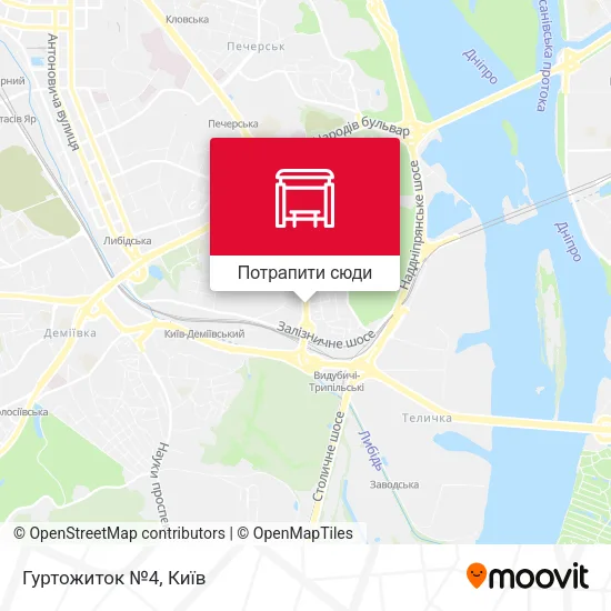 Карта Гуртожиток №4