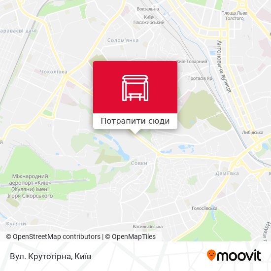 Карта Вул. Крутогірна