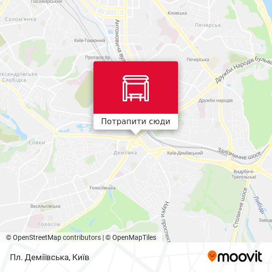 Карта Пл. Деміївська