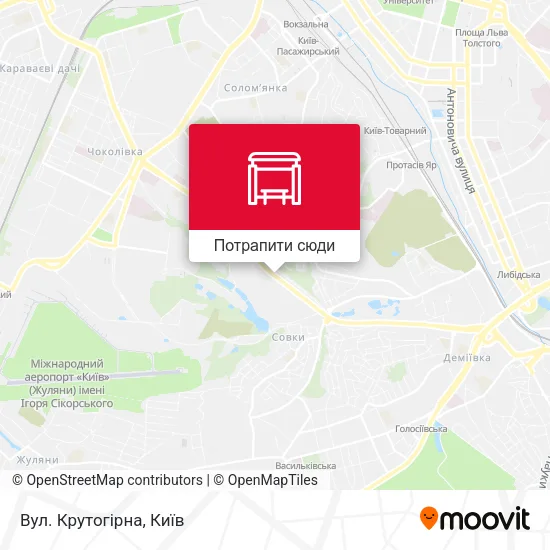 Карта Вул. Крутогірна
