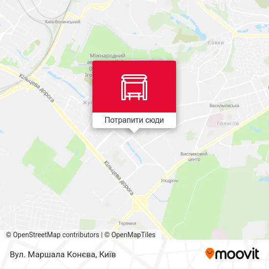 Карта Вул. Маршала Конєва