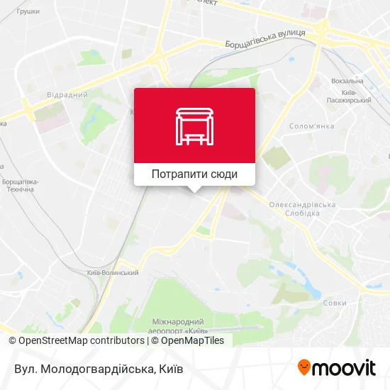 Карта Вул. Молодогвардійська