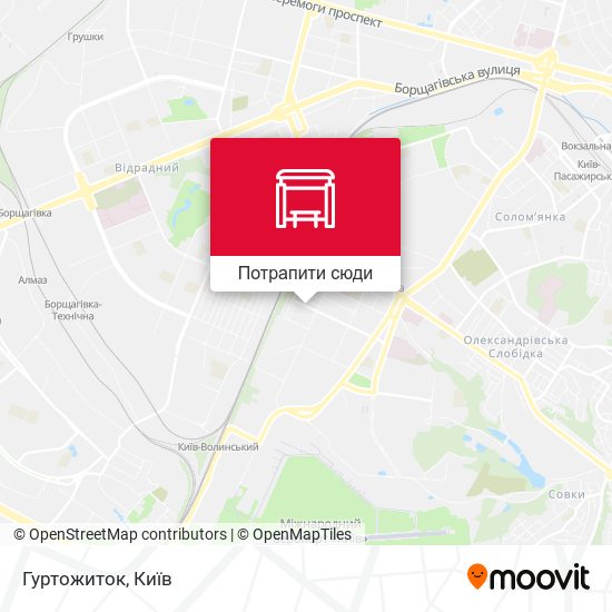Карта Гуртожиток