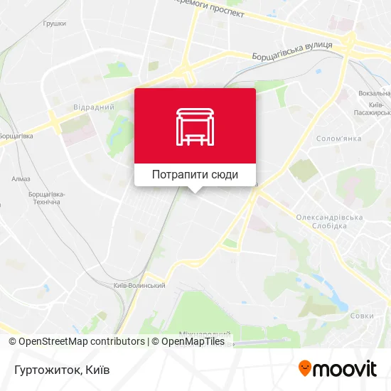 Карта Гуртожиток