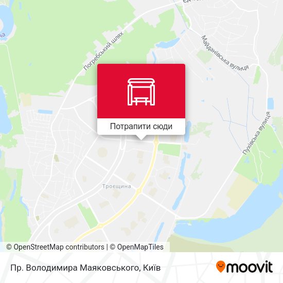 Карта Пр. Володимира Маяковського