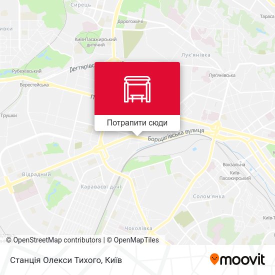 Карта Станція Олекси Тихого