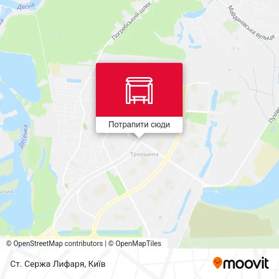Карта Cт. Сержа Лифаря