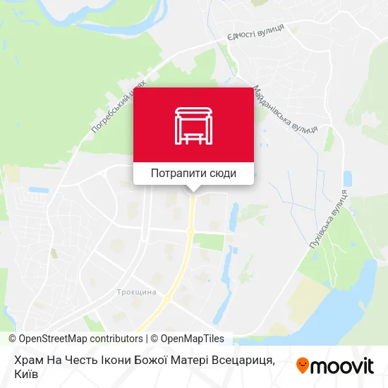 Карта Храм На Честь Ікони Божої Матері Всецариця