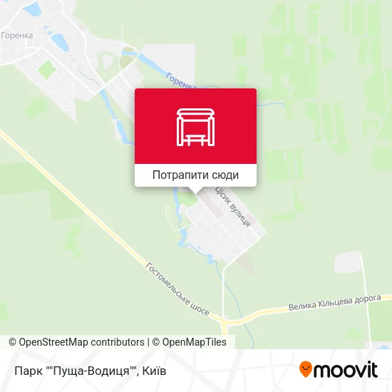 Карта Парк ""Пуща-Водиця""